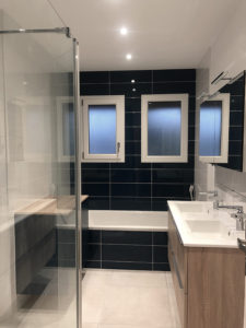 Réalisation Aqua'Rénov : après rénovation de salle de bains à Bouguenais